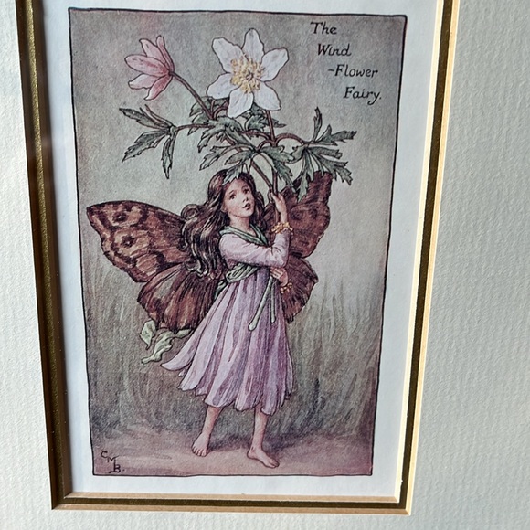 🧚9x11 1/4 Fairy matted framed art - Picture 4 of 7